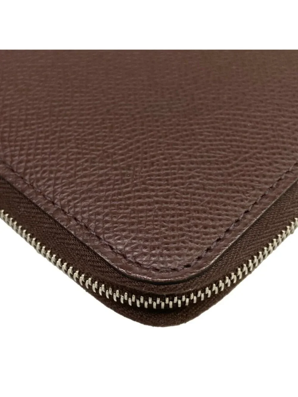 Hermes Wallet Azap Long Silk Dark Brown Zip Around